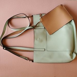 New Large Carry All Tote Purse, Magnetic Closure and Detachable Crossbody Trap